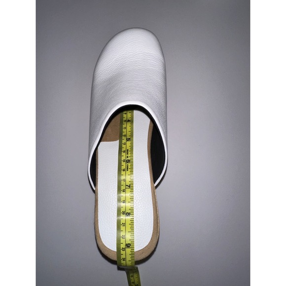 Rachel Comey Blaring Clog Nappa Leather White Natural Wood Size 8 NIB Clogs - Picture 13 of 16